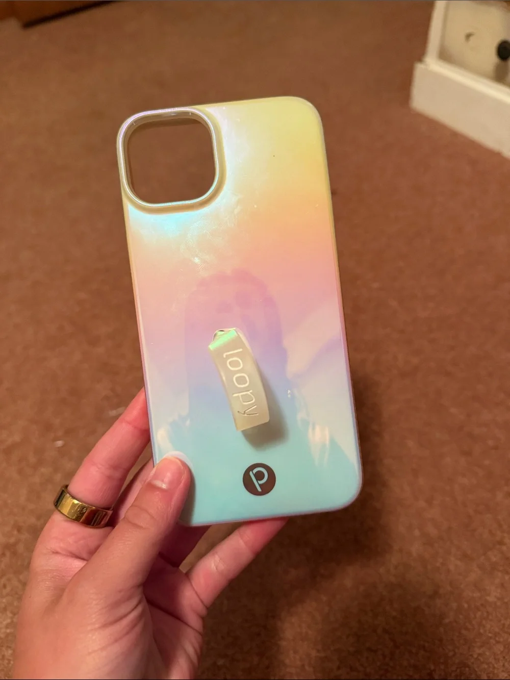 pop Iridescent Pastel Gradient Phone Case with Kickstand